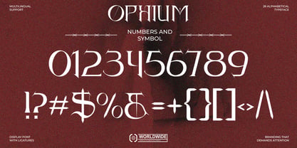 Ophium Font Poster 3