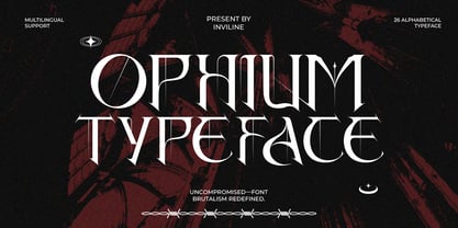 Ophium Font Poster 1