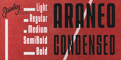 Araneo Condensed Font Poster 1