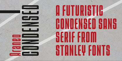 Araneo Condensed Font Poster 5