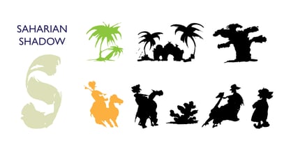 Saharian shadow Font Poster 1