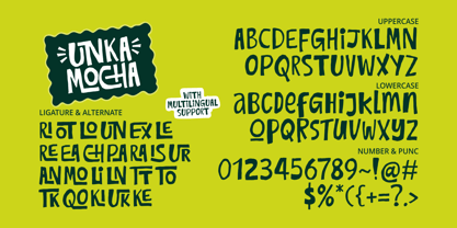 Unka Mocha Font Poster 8