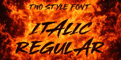 Shock Rumble Italic Font Poster 5