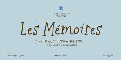 Les Memoires Font Poster 1