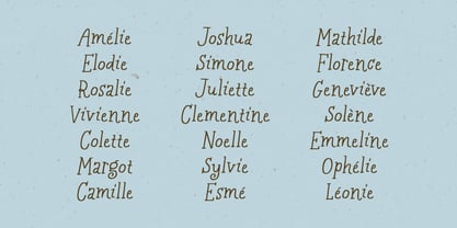 Les Memoires Font Poster 6