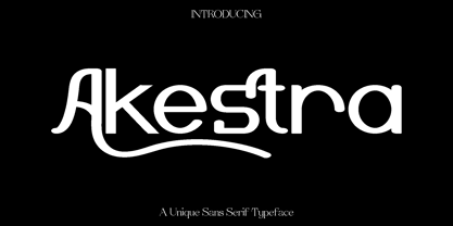 Akestra Font Poster 1