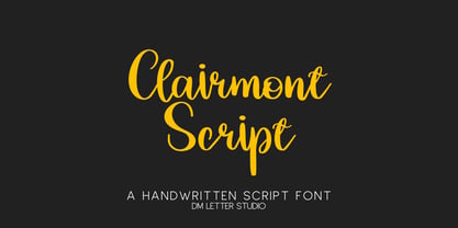 Clairmont Script Font Poster 1