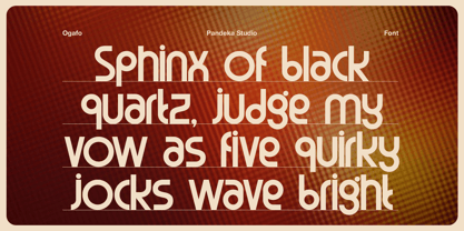 Ogafo Font Poster 7