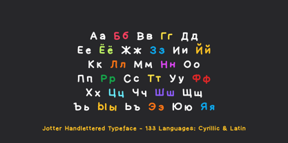 Jotter Font Poster 5