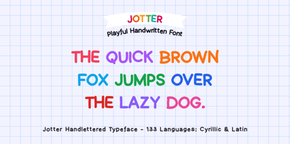 Jotter Font Poster 7