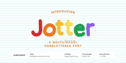 Jotter Font Poster 1