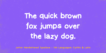 Jotter Font Poster 13