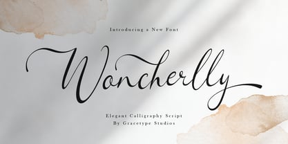 Woncherlly Font Poster 1