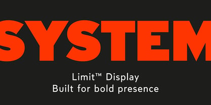 Limit Display Font Poster 2