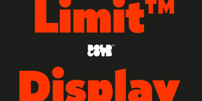 Limit Display Font Poster 1