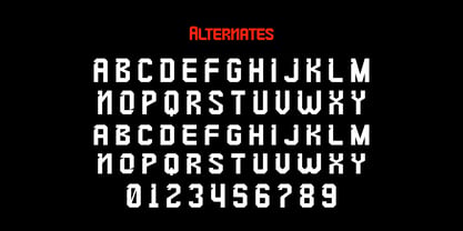 Redline Font Poster 12