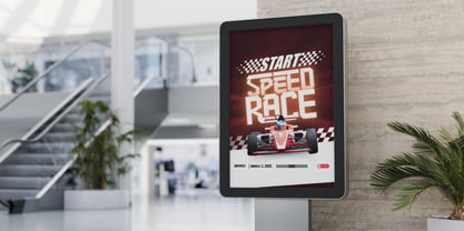 Redline Font Poster 8