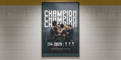 Redline Font Poster 7
