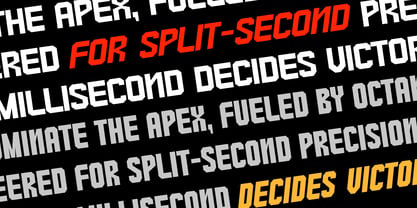 Redline Font Poster 4