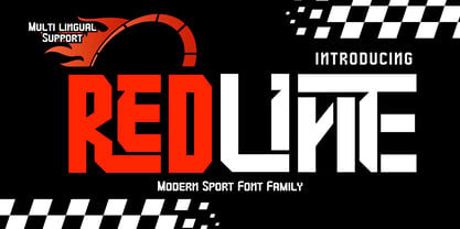 Redline Font Poster 1