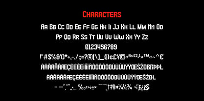 Redline Font Poster 10