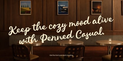 Penned Casual Font Poster 11