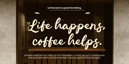 Penned Casual Font Poster 5