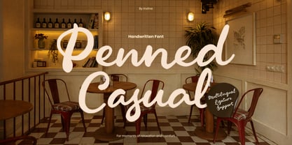 Penned Casual Font Poster 1
