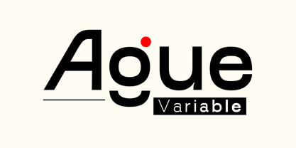 Ague Variable Font Poster 1