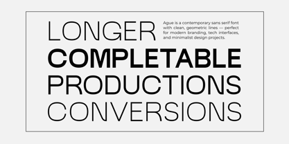 Ague Variable Font Poster 7