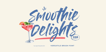 Smoothie Delights Font Poster 1