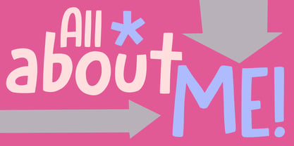 All About Me Font Poster 1