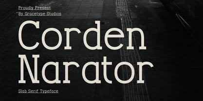 Corden Narator Font Poster 1