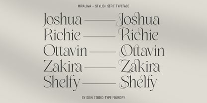 Miralova Font Poster 9