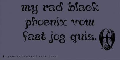 Blck Phnx Font Poster 3