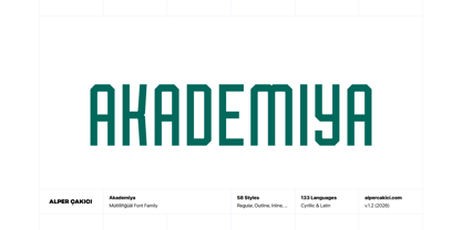 Akademiya Font Poster 1