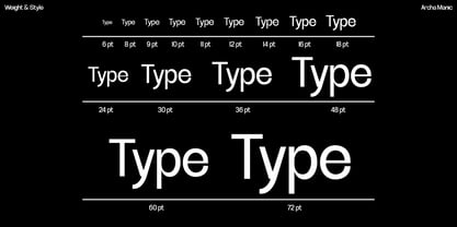 Archa Manic Font Poster 4