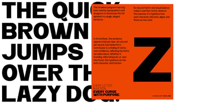 Archa Manic Font Poster 5
