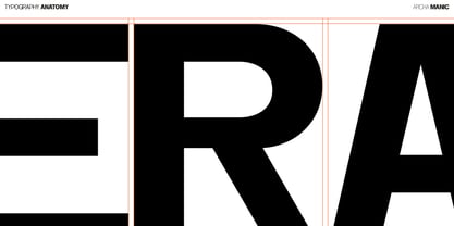 Archa Manic Font Poster 11