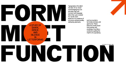 Archa Manic Font Poster 12