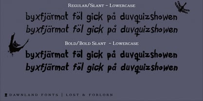 Lost & Forlorn Font Poster 4
