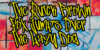 Mishale Graffiti Font Poster 5