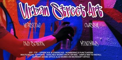 Mishale Graffiti Font Poster 2
