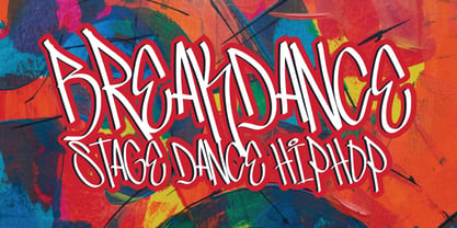 Mishale Graffiti Font Poster 6