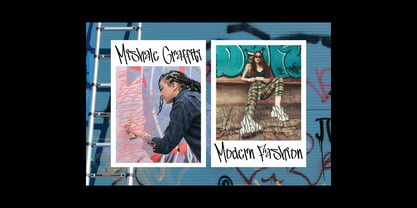 Mishale Graffiti Font Poster 4