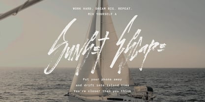 November Rain Brush Font Poster 10