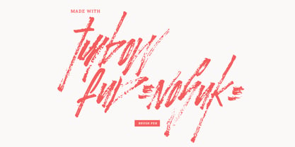 November Rain Brush Font Poster 2