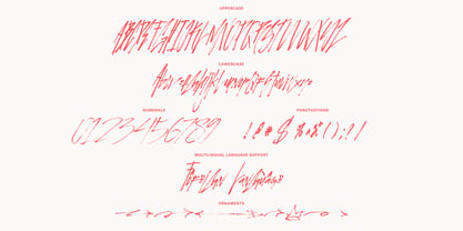 November Rain Brush Font Poster 11