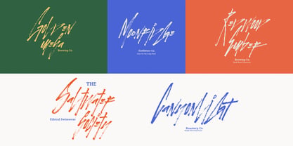 November Rain Brush Font Poster 3