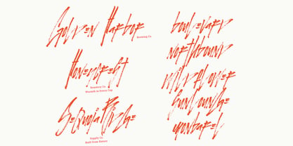 November Rain Brush Font Poster 6